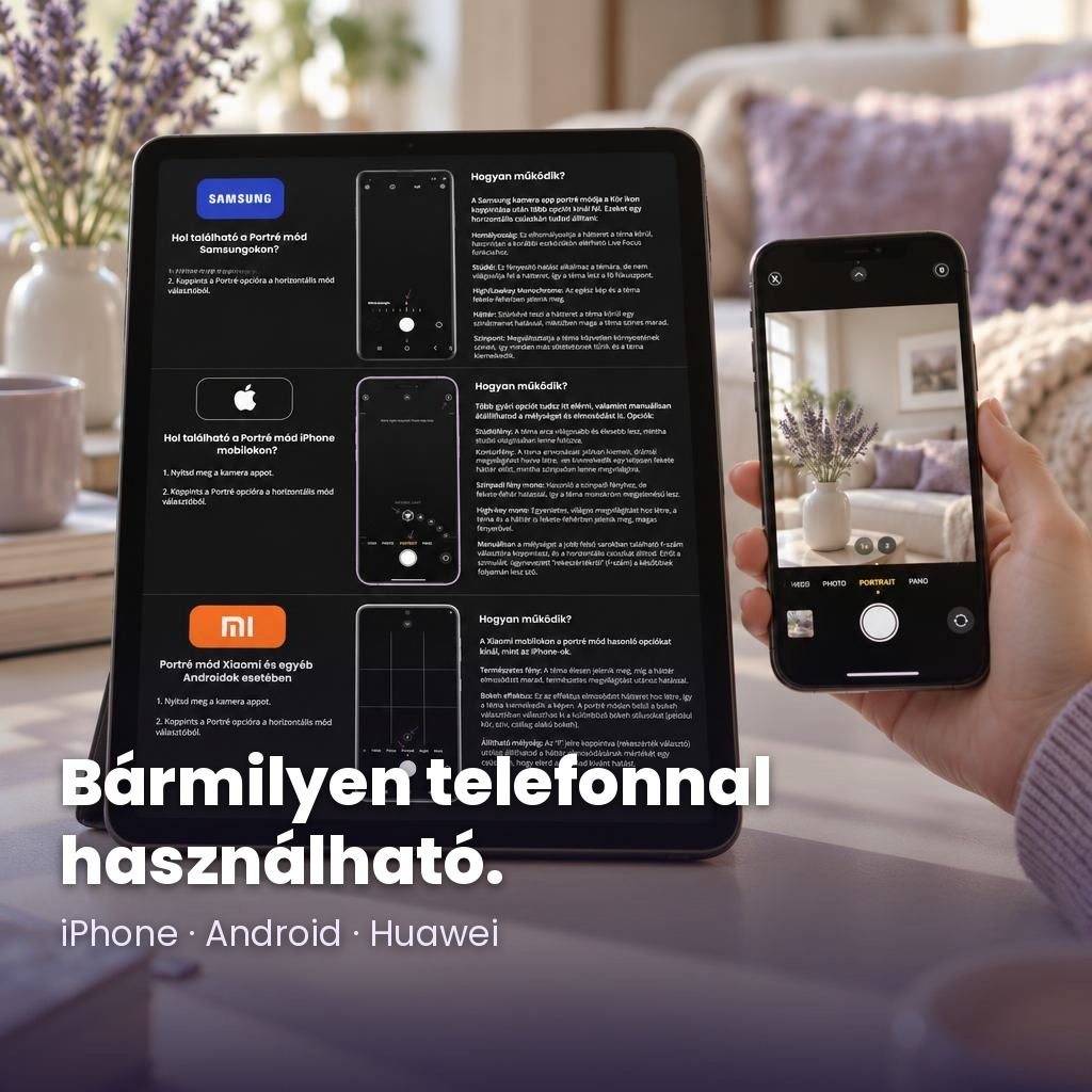 Minden oldalon megmutatjuk, hol a beállítás